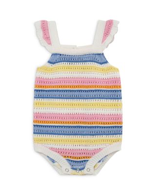 Girls' Fun Striped Bubble Romper - Baby