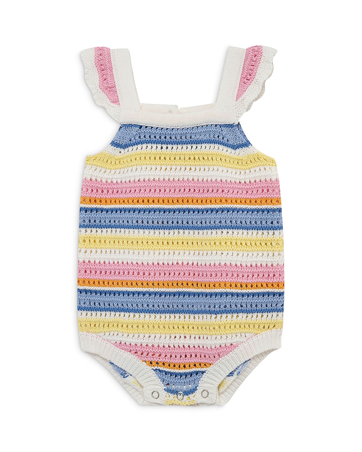 Little Me Girls' Fun Striped Bubble Romper - Baby