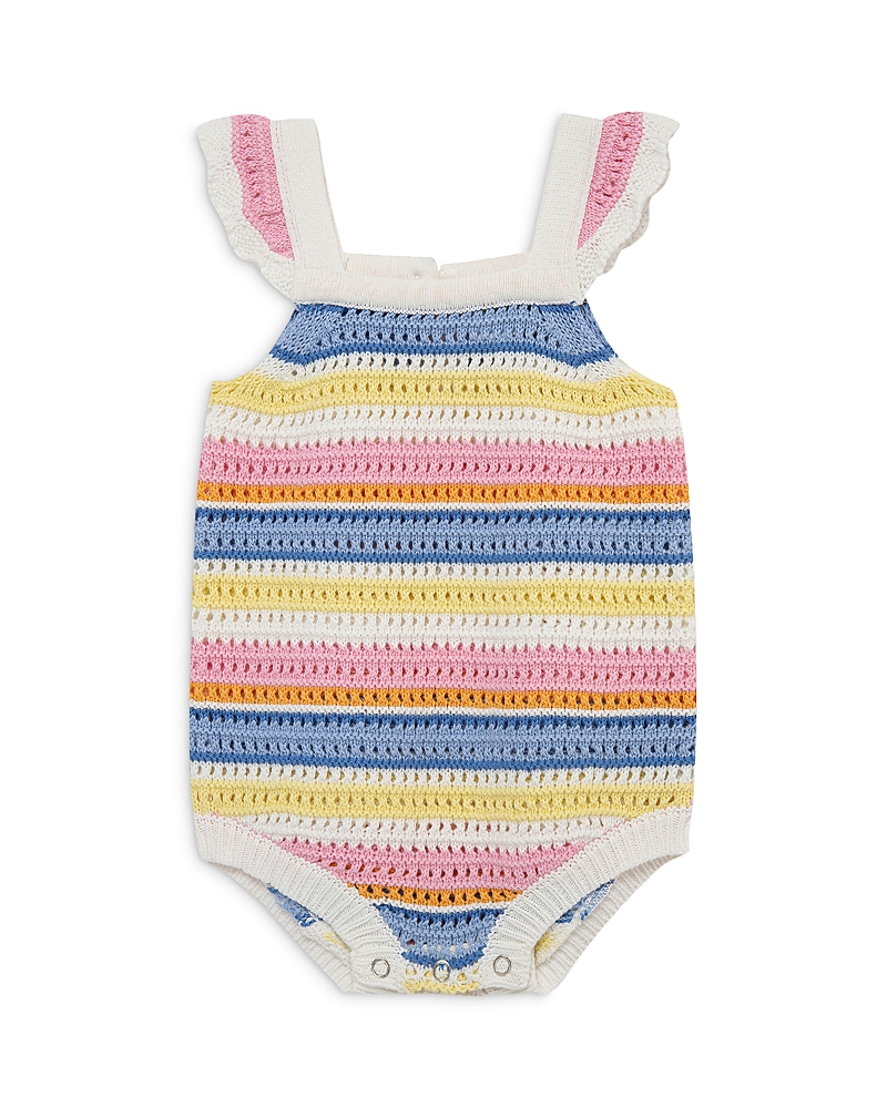 Little Me Girls' Fun Striped Bubble Romper - Baby