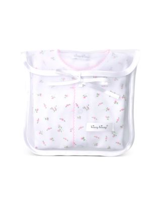 Girls' Garden Roses Hat, Bib & Footie Gift Set With Tulle Bag - Baby