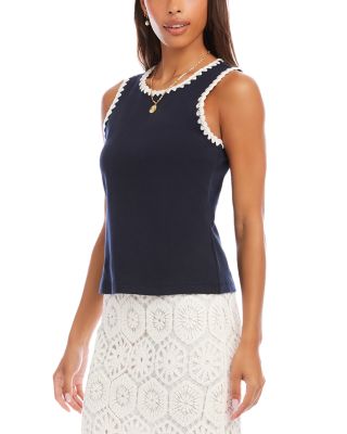 Edge Stitch Contrast Tank