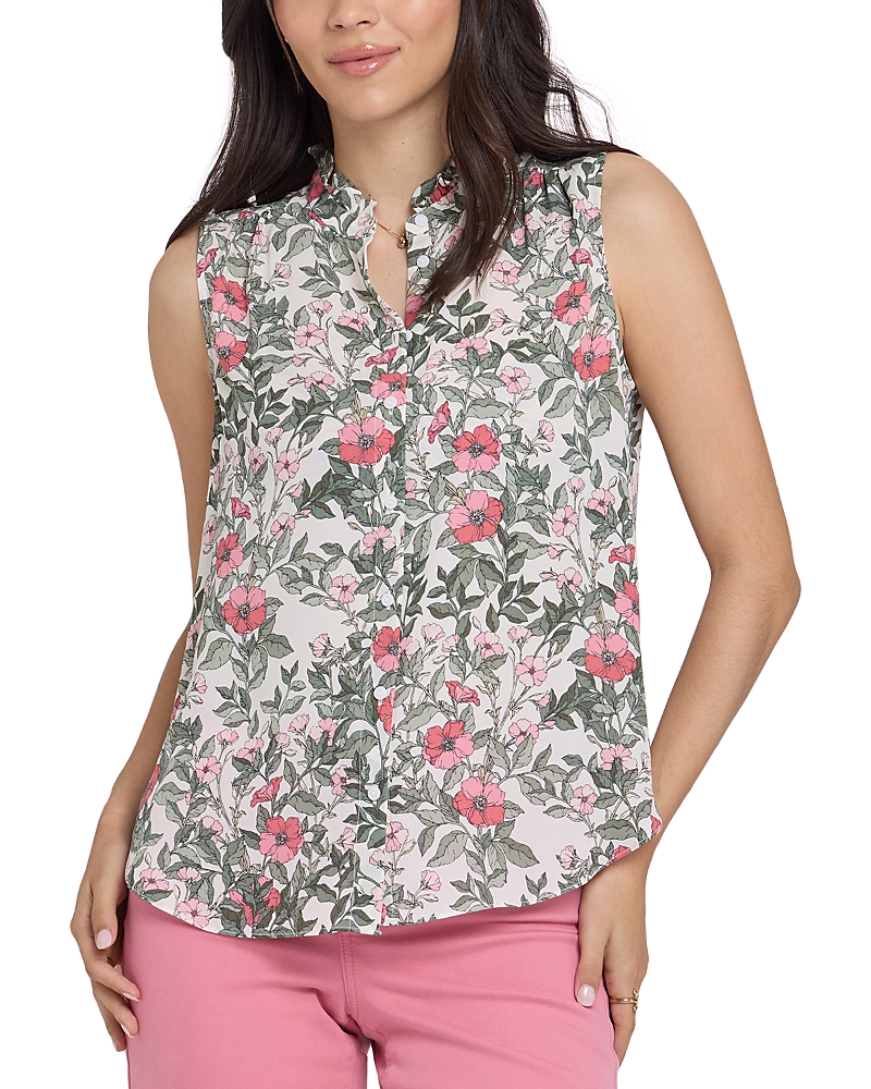 Nydj Sleeveless Ruffled Top