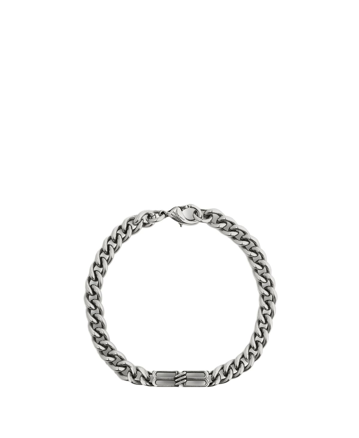 Balenciaga Bb Icon Thin Gourmette Bracelet