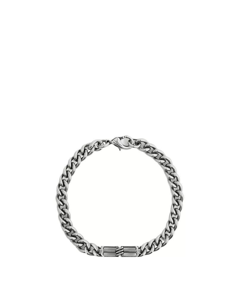 Balenciaga Bb Icon Thin Gourmette Bracelet