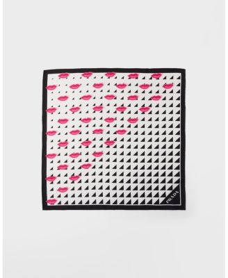  Printed Silk Twill Scarf 55X55