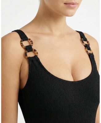 Chloe Tank Ring Trim One-Piece Swimsuit