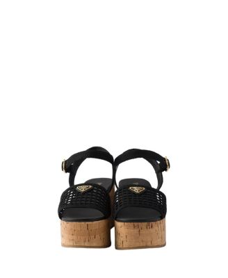  Women's Crochet Wedge Platform Sandals