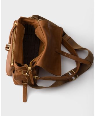 Medium Explore Nappa Leather Shoulder Bag