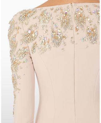  Kelly Embellished Long-Sleeve Maxi Dress