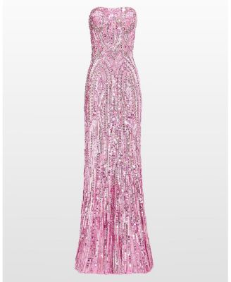  Euphoria Sequin-Embellished Strapless Dress