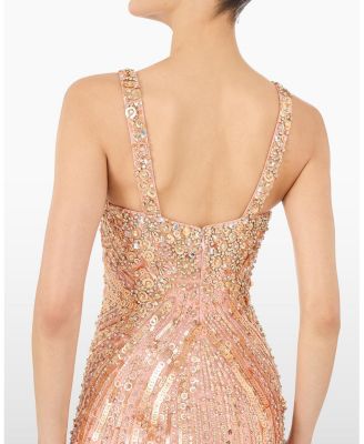  Da Vinci Sequin-Embellished Dress