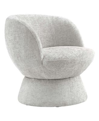 Vesta Chenille Fabric Upholstered Swivel Chair