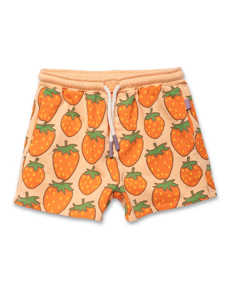 Mon Coeur Unisex Recycled Cotton Strawberry Cropped Short