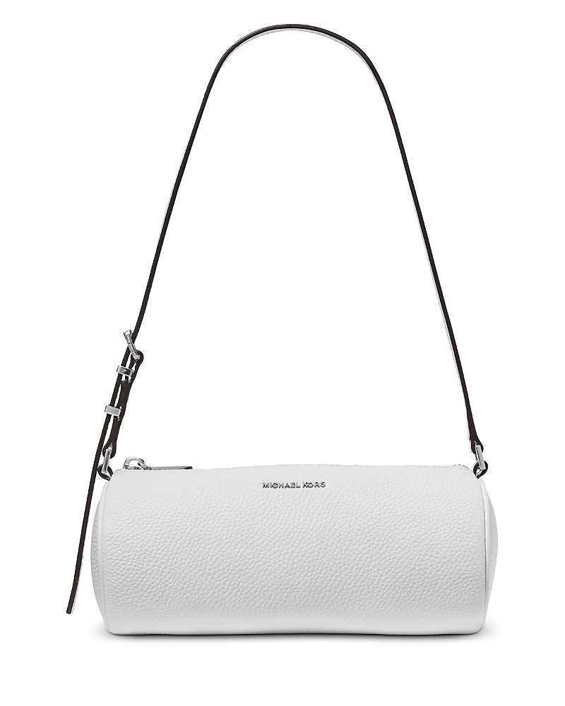 Michael Kors Izzy Small Floral Cutout Leather Barrel Pouchette