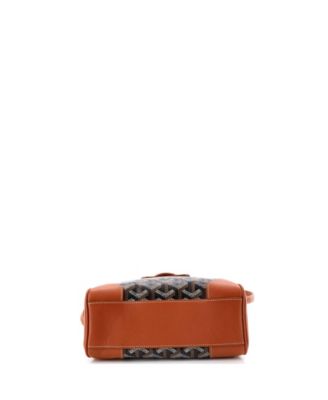  Mini Saigon Top Handle Bag Coated Canvas with Leather