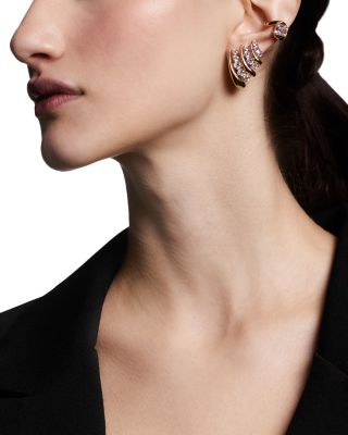 Phenom Multi J Hoop Earrings