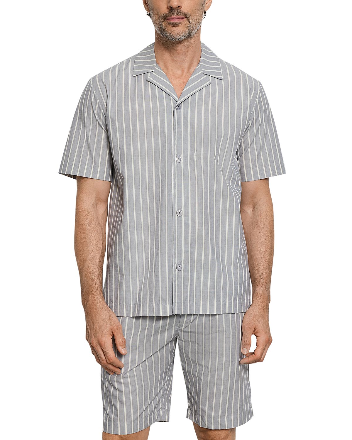 Hanro Night & Day Woven Stripe Shirt