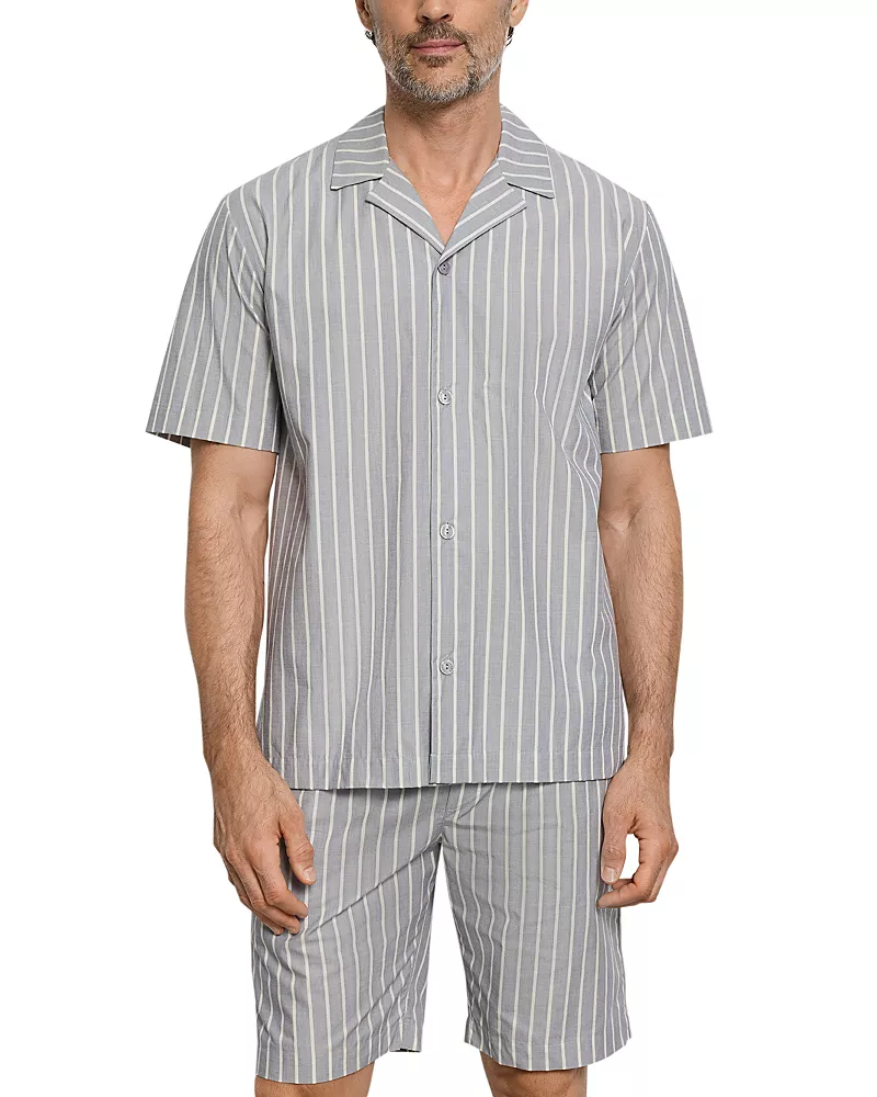 Hanro Night & Day Woven Stripe Shirt