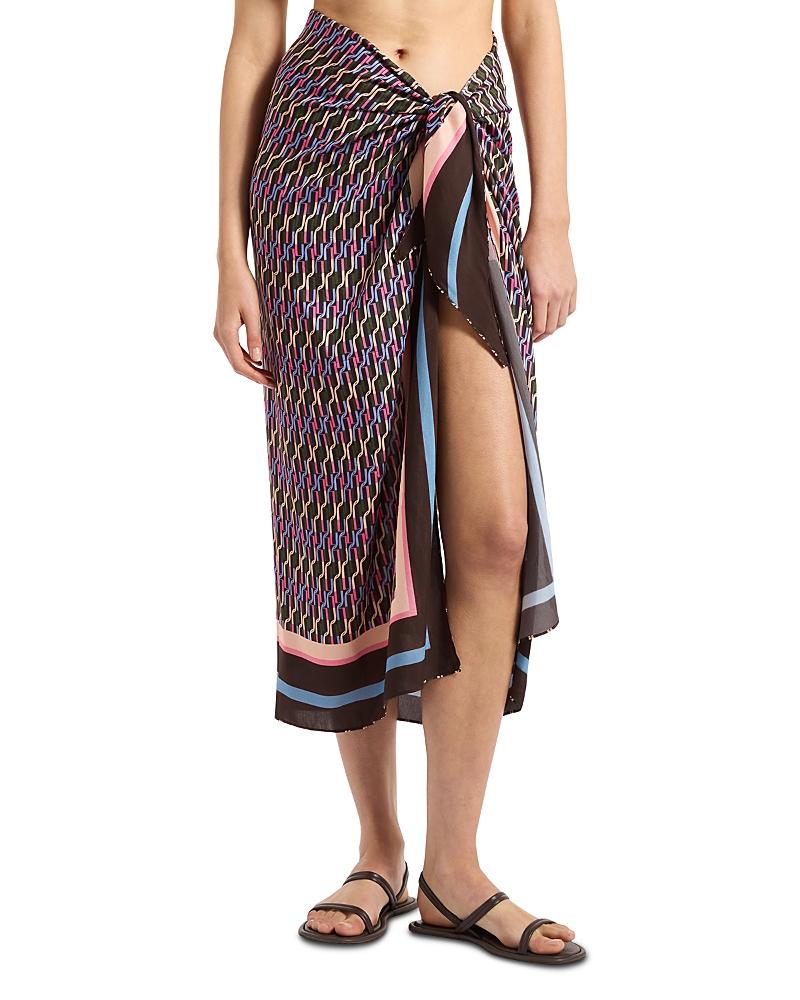 Jets Sarong Cover Up Skirt