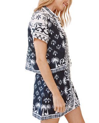 Bandana Short Sleeve Camp Shirt