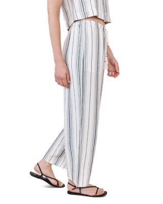 Tassel Cord Drawstring Crop Pants