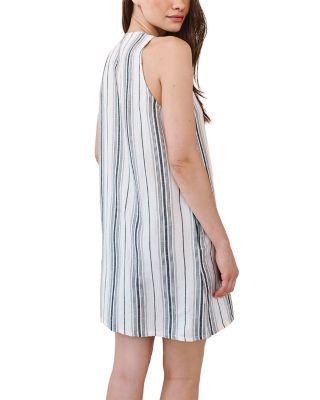 Sleeveless Lace Up Mini Dress