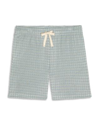 Nova 7" Textured Check Drawstring Shorts