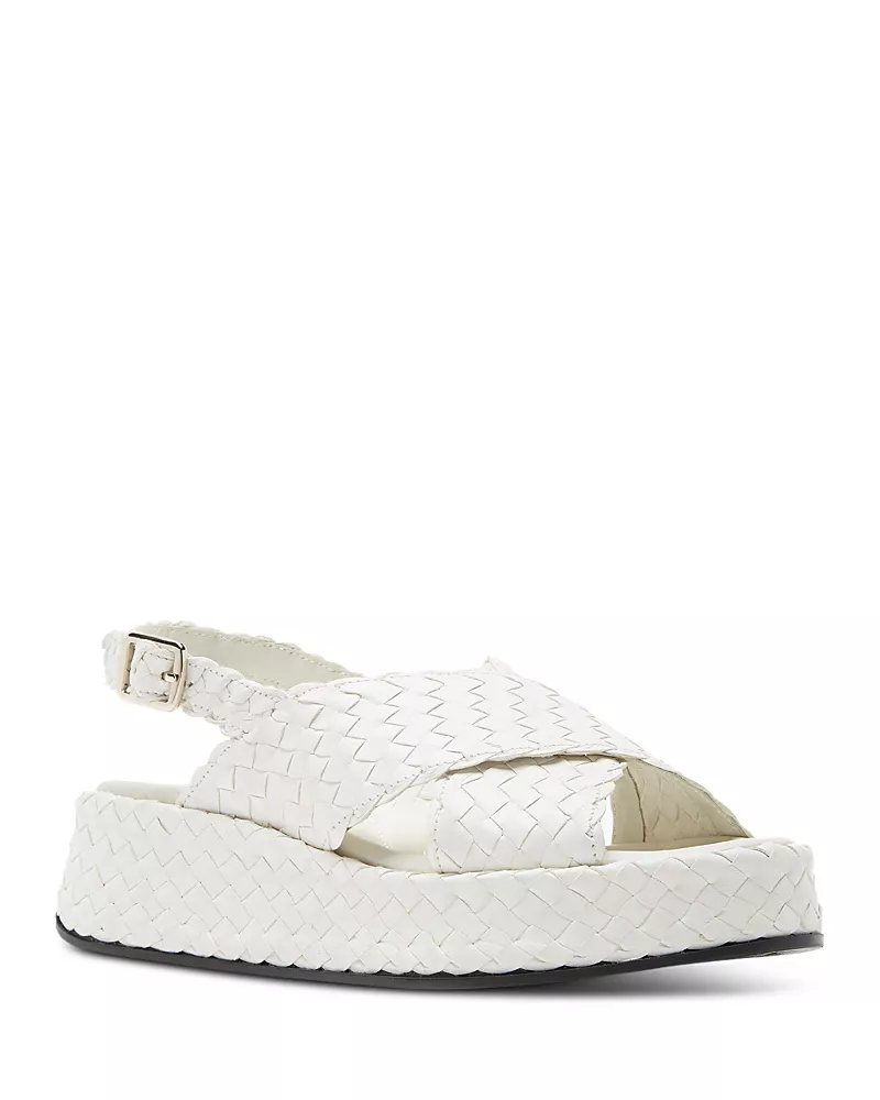 La Canadienne Women's Pacifik Woven Leather Sandals