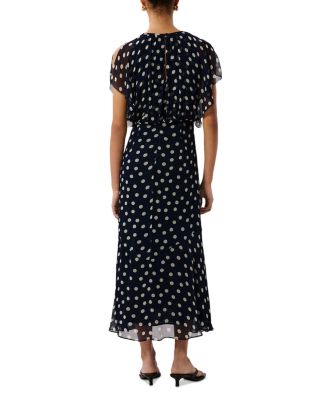 Polka Dot Print Midi Dress - Exclusive 