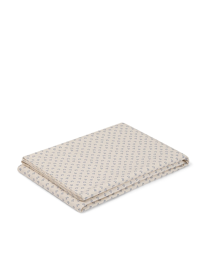 Piglet In Bed Martha Floral Cotton Flat Sheet, King In Pink