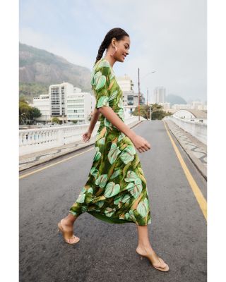 Rio Anturium Leaves Maxi Dress