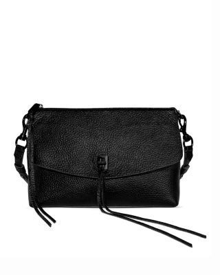 Darren Top Zip Suede Shoulder Bag