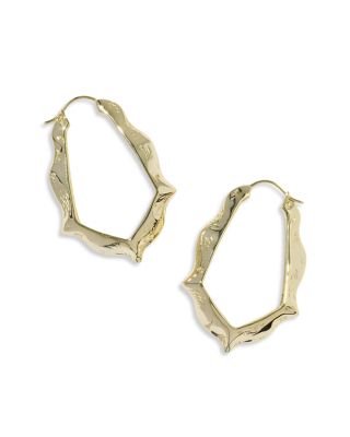 Adriana Scallop Frame Hoop Earrings