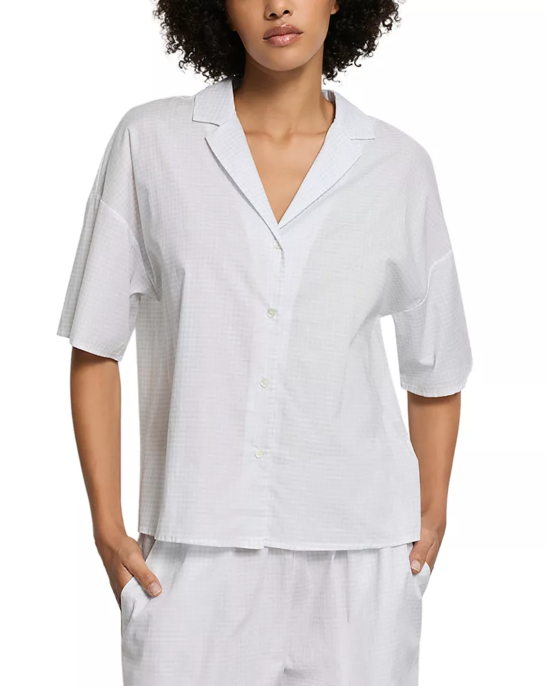 Hanro Sleep & Lounge Woven Button Front Shirt