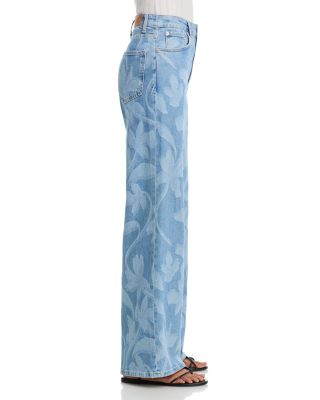 Getty High Rise Jeans in Floral Laser