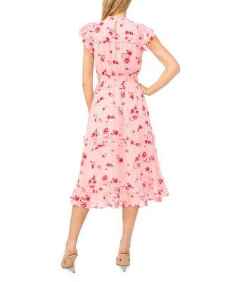 Flutter Sleeve Midi Dress