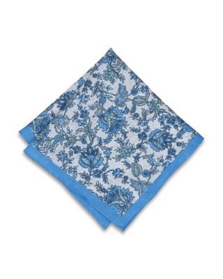 Linen Floral Pocket Square