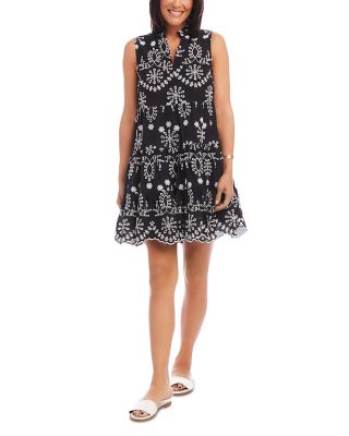 Sleeveless Eyelet Dress