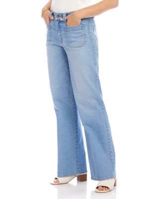 Lauren Patch Pocket Jeans in Light Blue