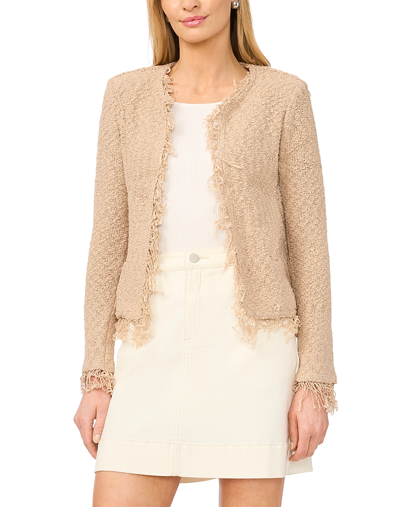 Vince Camuto Fringe Trim Cropped Jacket