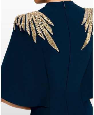 Star shower Rhinestone-Embellished Maxi Dress