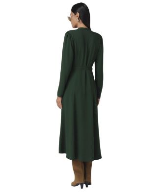 Freya Crepe Belted Midi Dress