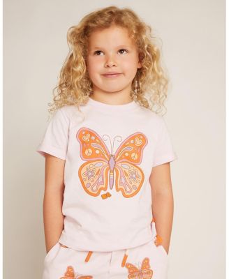 Girls' Recycled Cotton Butterfly T-Shirt - Baby, Little Kid, Big Kid