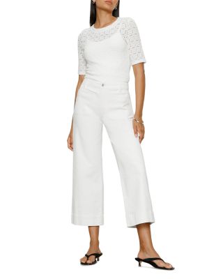 The Marine Cropped Wide Leg Pants