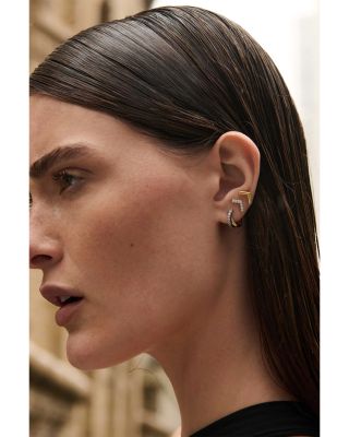 Jude Crossover Hoop Earring