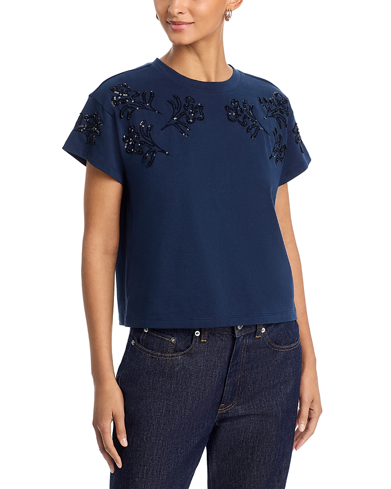 rag & bone Beaded Floral Kelly Tee