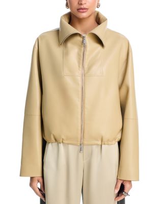 Alonza Boxy Fit Funnel Neck Jacket