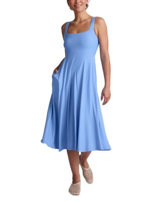 Featherweight At The Ready Square Neck Dress