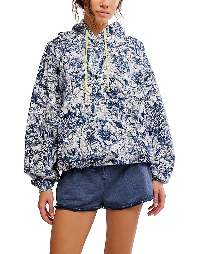Free People Printed Final Call Hoodie