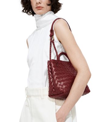 Small Andiamo Intrecciato Leather Shoulder Bag